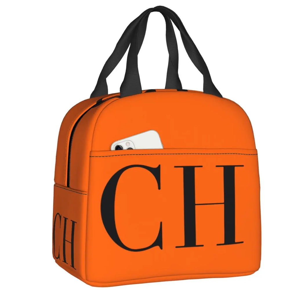 Custom C-carolinas Print Resuable Lunch Boxes Leakproof Herreraes Thermal Cooler Food Insulated Lunch Bag  Children Student