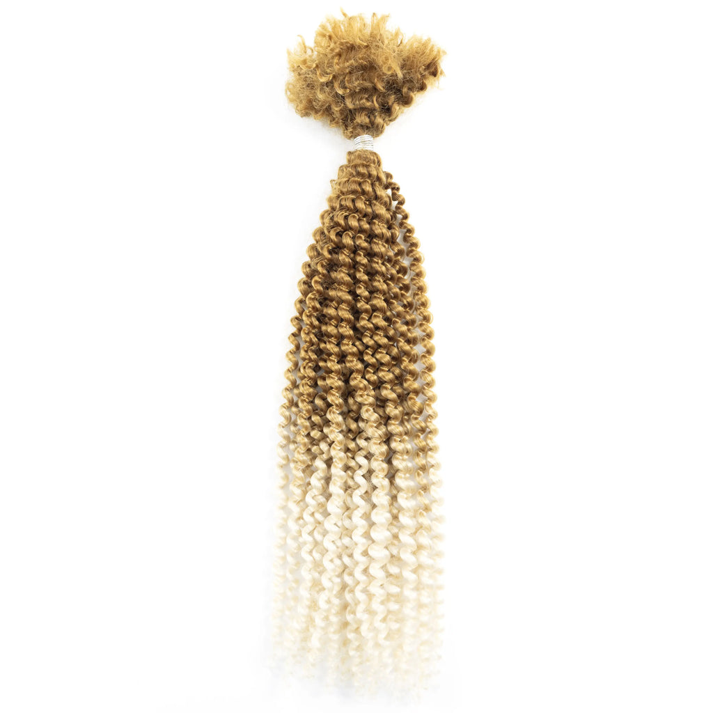 #T27-613 Tangle-Free & Low Maintenance Unprocessed Synthetic Blend Hair Bulk Synthetic Braiding Hair Pre Stretched for Woman