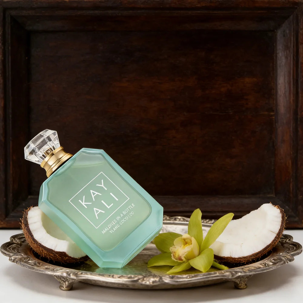 KAYALI | Maldives In A Bottle Ylang Coco | 20, 100ml / 3.4oz Eau de Parfum for Women | Tropical Coconut & Ylang Ylang Perfume |