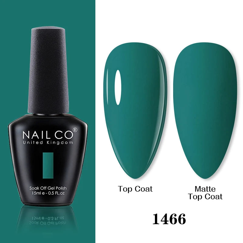 NAILCO 15ml Brown Nails Art Red Color Gel Nail Polish Semi-permanent UV Gel Polish Coffee Manicure Chocolate Hybrid Nail Varnish
