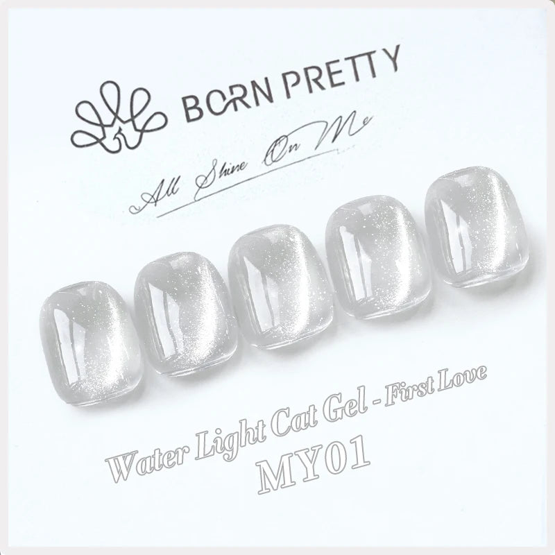 BORN PRETTY 10ml Water Light Cat Gel Ultra Shine Sparkling Glitter Semi Permanent Soak Off UV Gel Nail Art Varnish Manicure