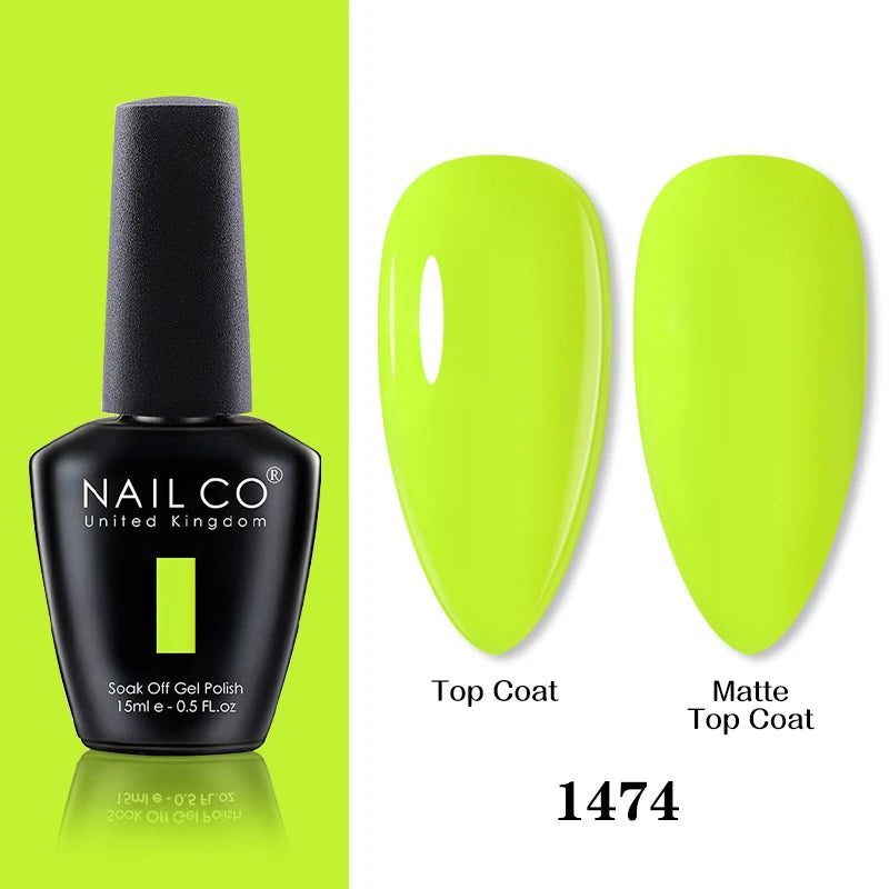 NAILCO 15ml Brown Nails Art Red Color Gel Nail Polish Semi-permanent UV Gel Polish Coffee Manicure Chocolate Hybrid Nail Varnish