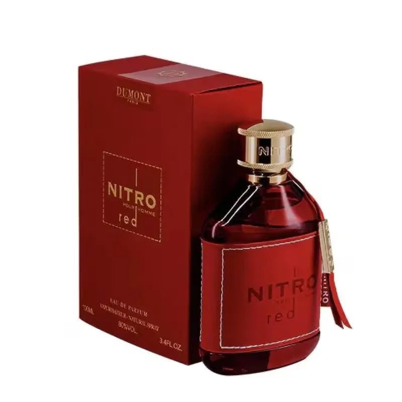 Dumont NITRO RED - 3.4oz - Eau De Parfum - Luxury Perfume for Men - Fruit, Woody, Floral & Masculine Fragrance - Long Lasting C