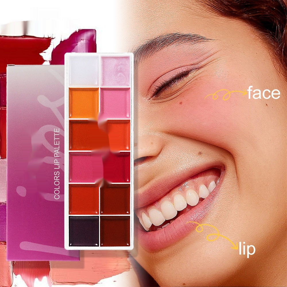 Moisturizing And Easy To Color Makeup Portable Lip Gloss Tray