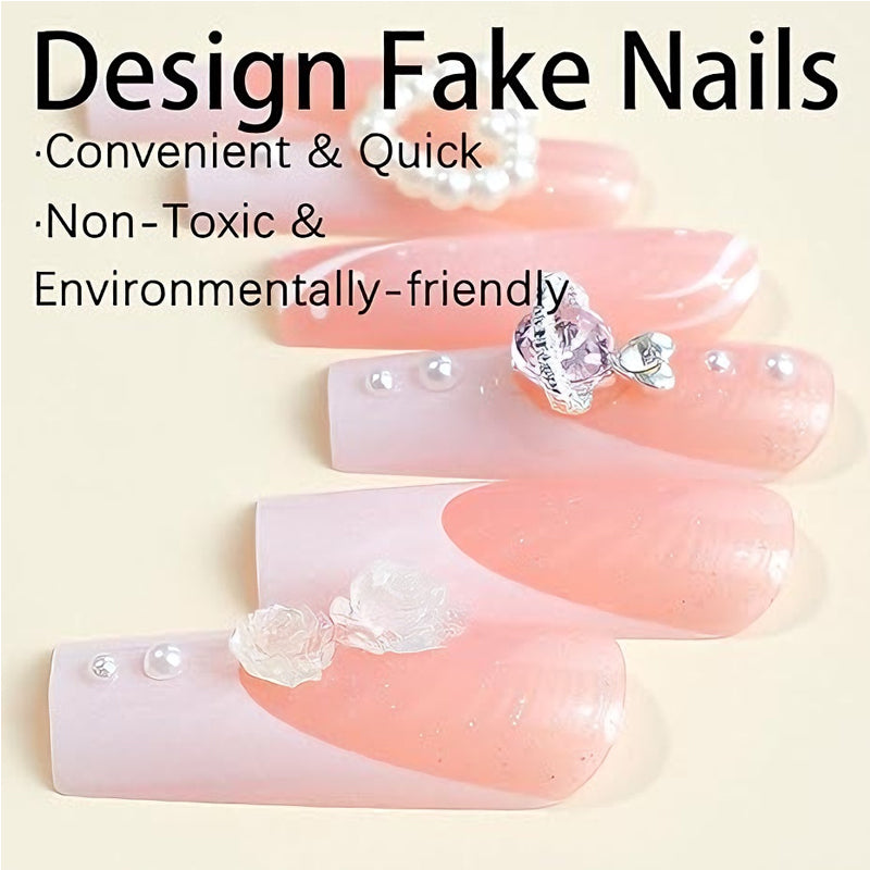 24 PCS Planet Pearl Flower Nail Art