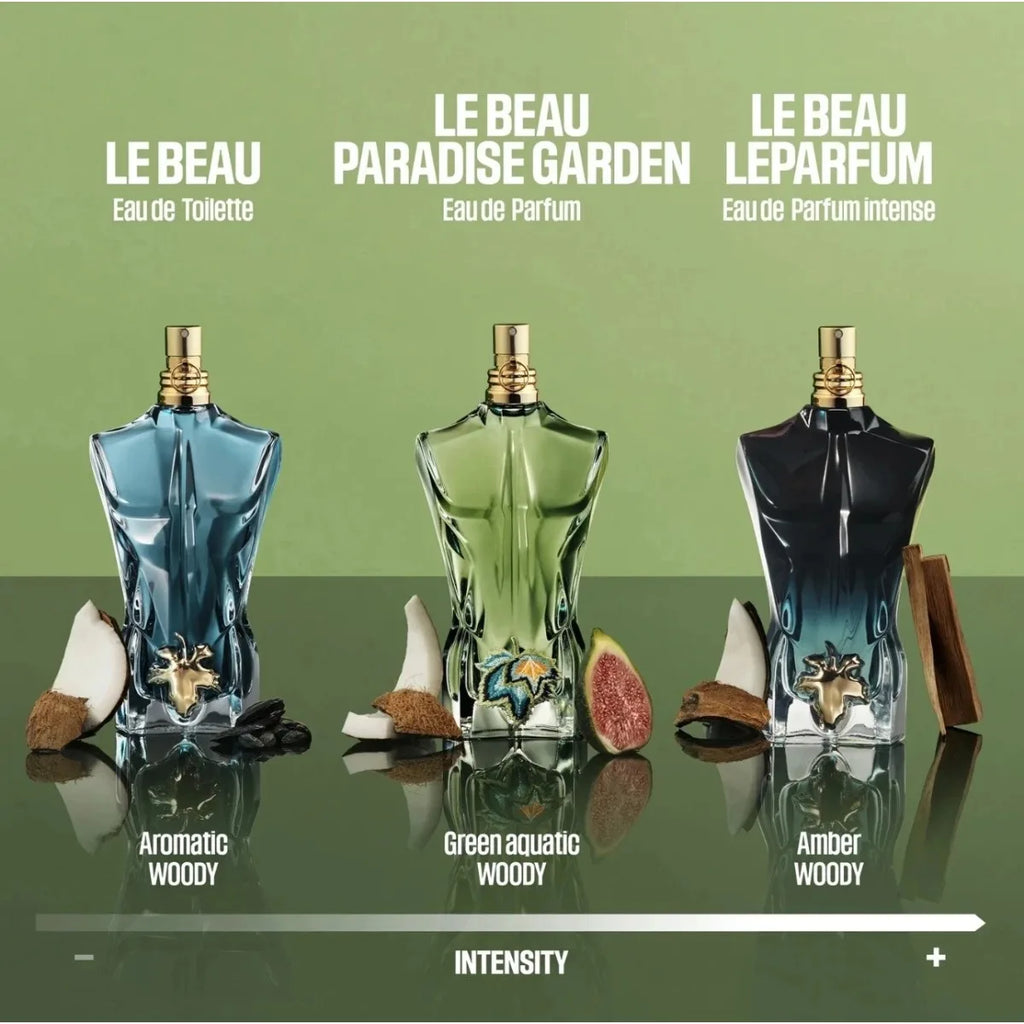 Jean Paul Gaultier Les Males De Le Beau Le Parfum Eau De Parfum Intense 4.2 Oz Long Lasting Cologne Persistence Natural Portable