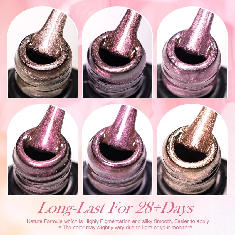 Pink Story Cat Magnetic Gel Nail Polish Nude Pink Gold Light Semi Permanent UV Gel Varnish Soak Off Nail Supplies Manicure DIY