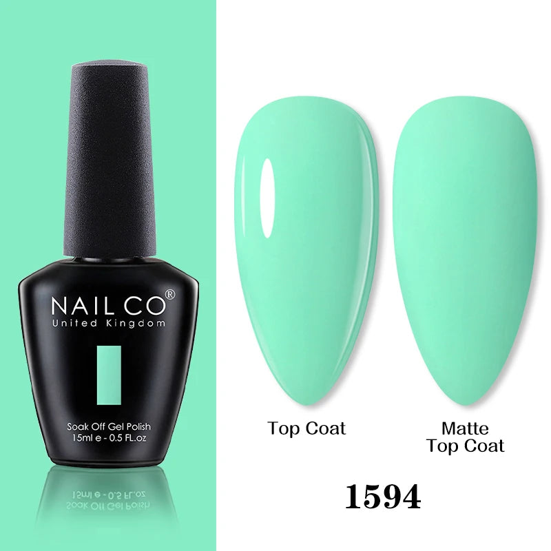 NAILCO 15ml Brown Nails Art Red Color Gel Nail Polish Semi-permanent UV Gel Polish Coffee Manicure Chocolate Hybrid Nail Varnish