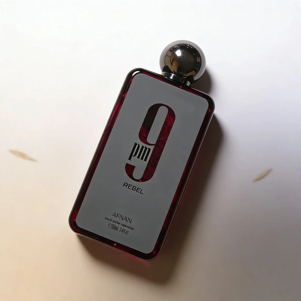 Afnan 9pm Rebel Men's Eau De Parfum 3.4oz | Rich Oud & Woody Long-Lasting Masculine Fragrance