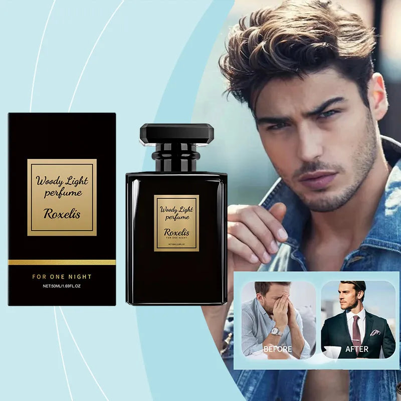 Classic High-end Men's Perfume  Men's Lasting Scent Couples Date Eau De Parfum Exudes Captivating Charm Fresh Sandalwood Vanilla