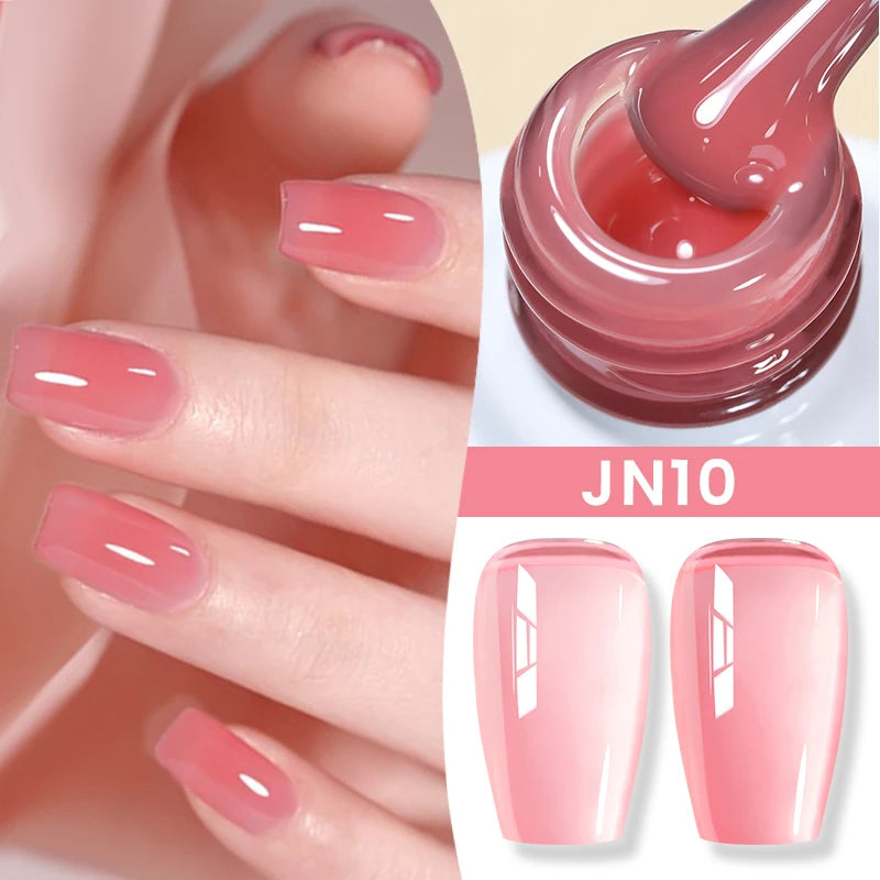 BORN PRETTY 83 Colors 10ml Jelly Nude Gel Nail Polish Autumn Amber Semi Transparent Manicure Soak off UV LED Nails Gel Varnish