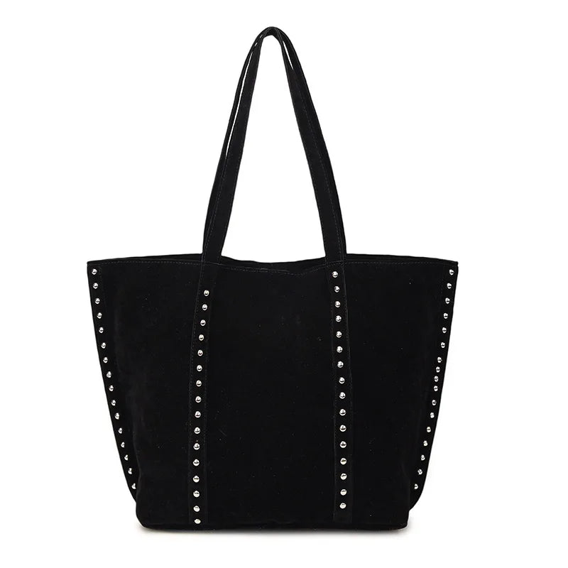 Faux Suede Solid Color High Quality Fashionable Versatile Handbag 2026 Women's Product Hot Selling Large Capacity Shoulder Bag