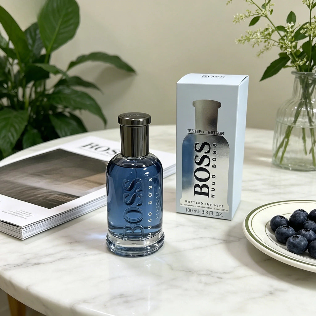 Hugo Boss Bottled Infinite Eau de Parfum – Woody Men's Cologne – With Notes of Apple, Patchouli, Lavender & Sandalwood – Long