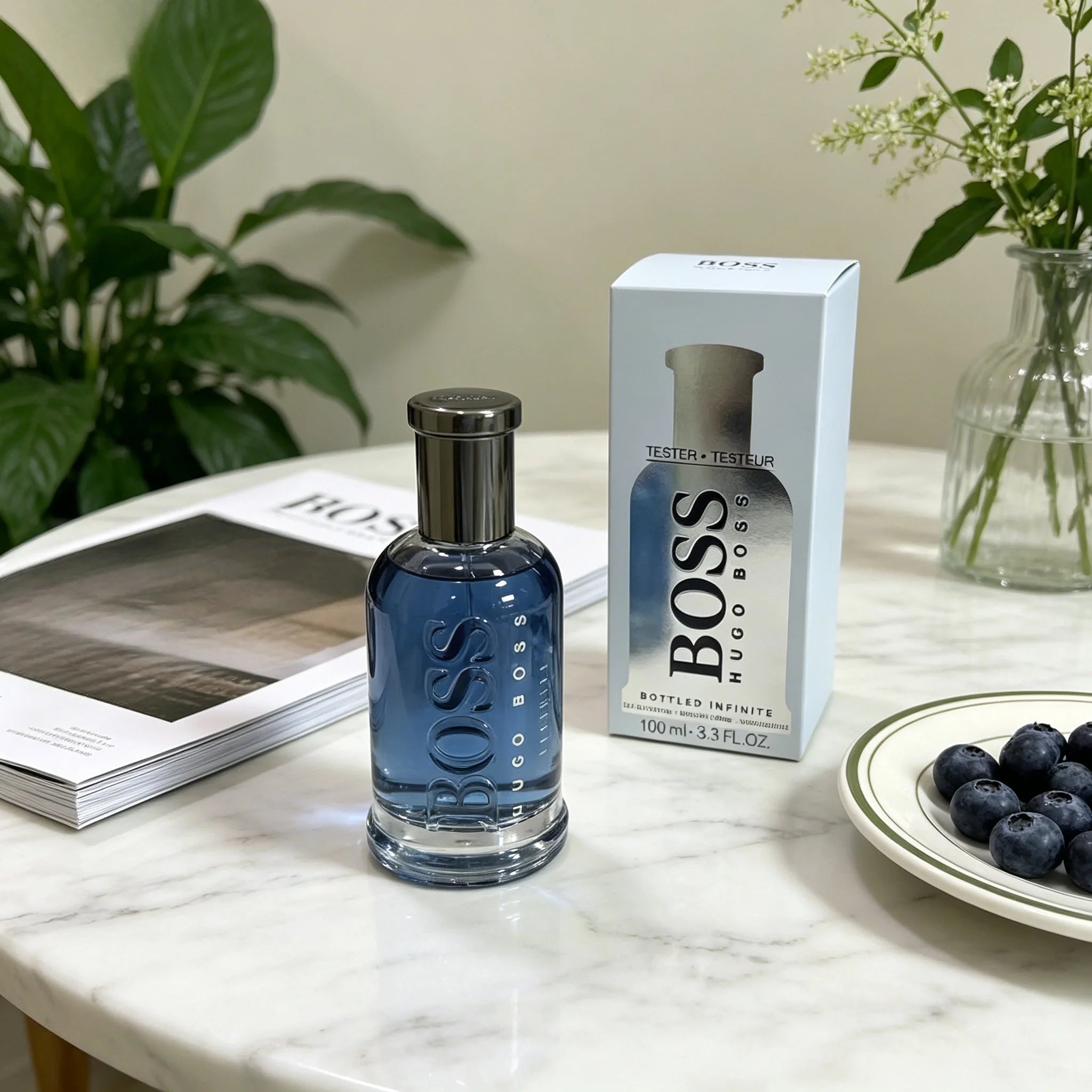 Hugo Boss Bottled Infinite Eau de Parfum – Woody Men's Cologne – With Notes of Apple, Patchouli, Lavender & Sandalwood – Long