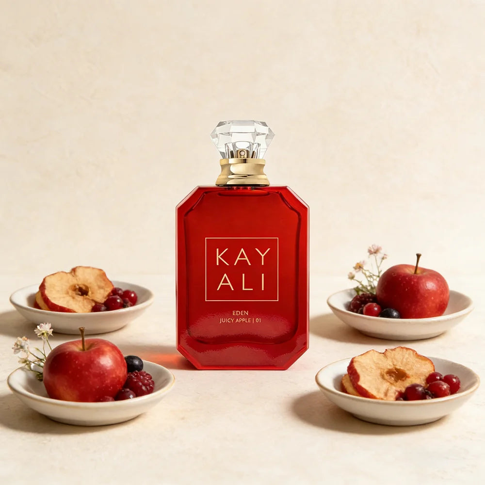 KAYALI EDEN JUICY APPLE | 01 Eau de Parfum 100ml/3.4oz, Unisex Fragrance with Juicy Red Apple Berry & Floral Gourmand Notes, Lon
