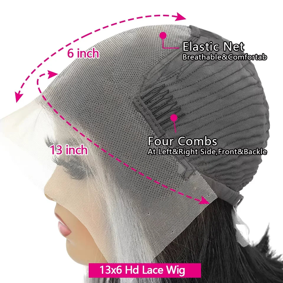 Bob Wigs Body Wave Human Hair Short Bob 13x4 13x6 Lace Front Wig Black 250 Density Glueless Black Lace Frontal Wigs Pre No Gluez