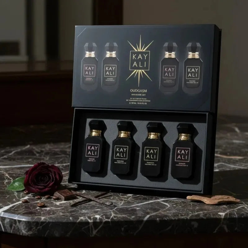 KAYALI Women’s Perfume Gift Set  4*10ml Long Lasting Fresh Mild Elegant Floral Fruity Musk Natural Fragrance Two Scents