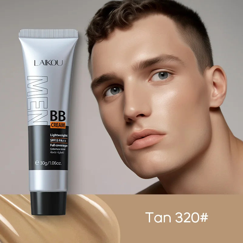 Men's BB Cream-Full Coverage Long-Lasting Waterproof Men's Concealer Natural Color Suitable for Gifts for Men's Christmas Gifts