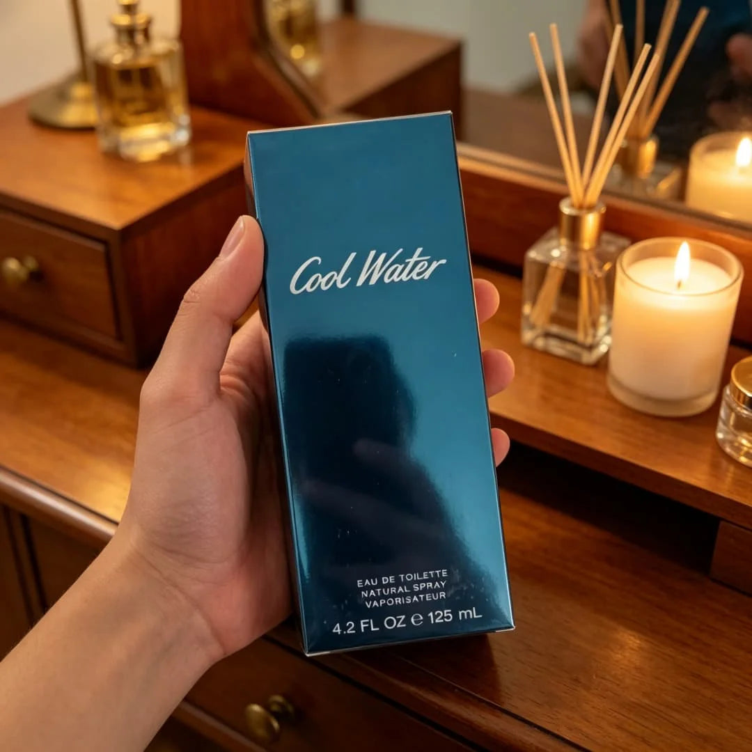 David Douglas Men's Eau de Toilette | Iconic aqua blue bottle, 4.2oz/125ml, fresh aquatic citrus notes, clean youthful vibe