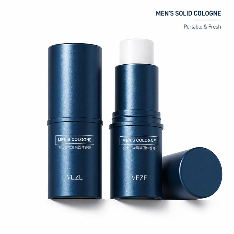 Fanzhen Men's Solid Cologne - Light and Fresh Scent, All-Over Use, Portable Stick for On-the-Go Convenience