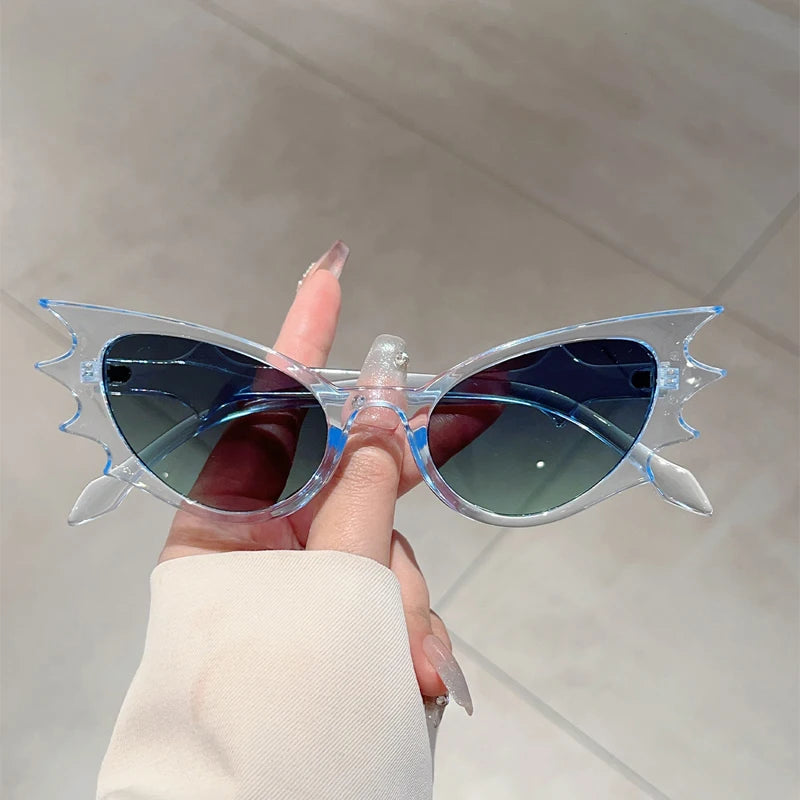 GM LUMIAS Bat Wing Shaped Sunglasses New Fashion Candy Color Decor Shades Trendy Luxury Brand Design Gradient Rave Sun Glasses