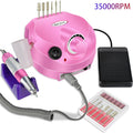 35000RPM Electric Nail Drill Professional Manicure Machine Nail Sander Set Nail Drill Bit Portable Nail Salon Polisher Equipment