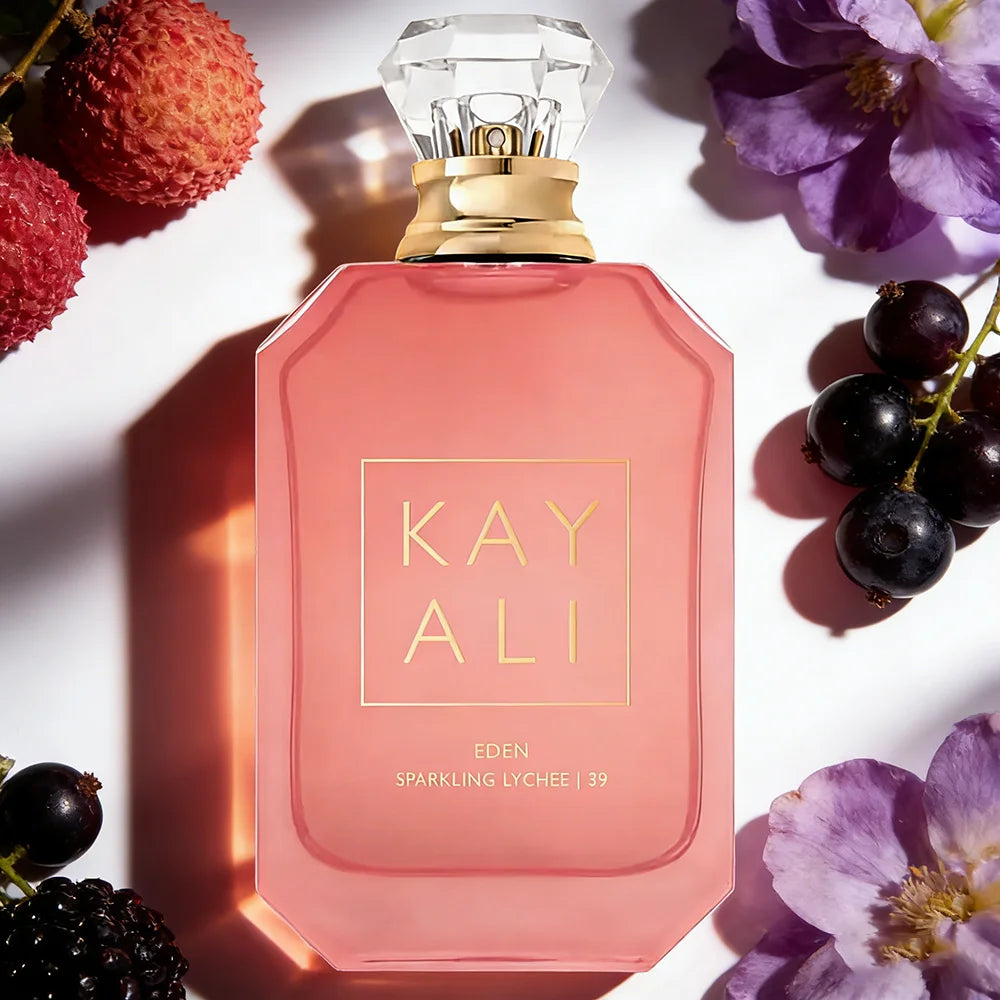 KAYALI EDEN SPARKLING LYCHEE | 39 Eau de Parfum | 3.4 oz / 100 ml Luxury Fruity Floral Perfume for Women & Men | Sparkling Lyche