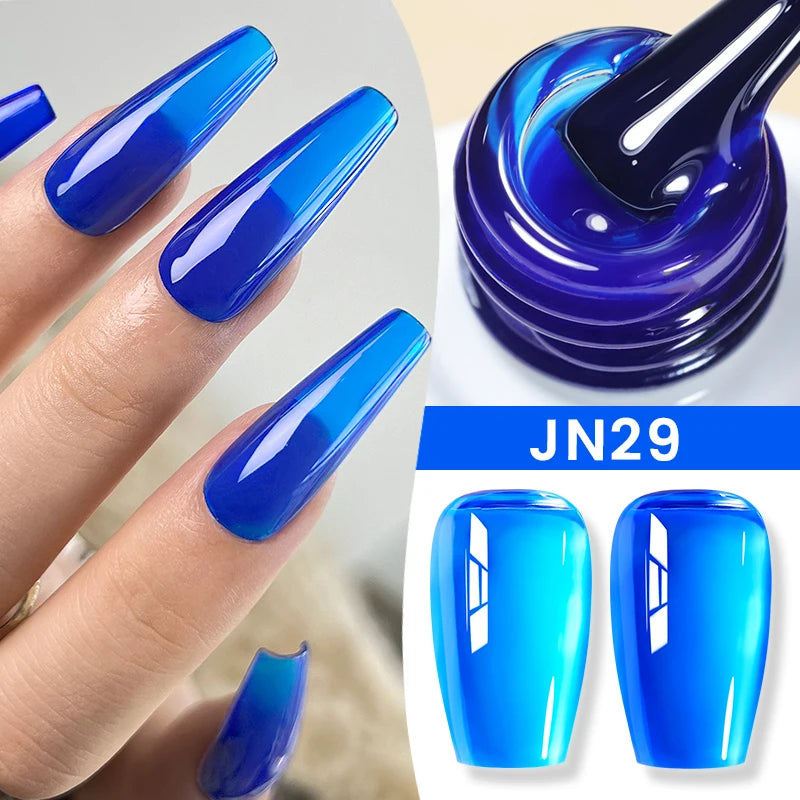 BORN PRETTY 83 Colors 10ml Jelly Nude Gel Nail Polish Autumn Amber Semi Transparent Manicure Soak off UV LED Nails Gel Varnish