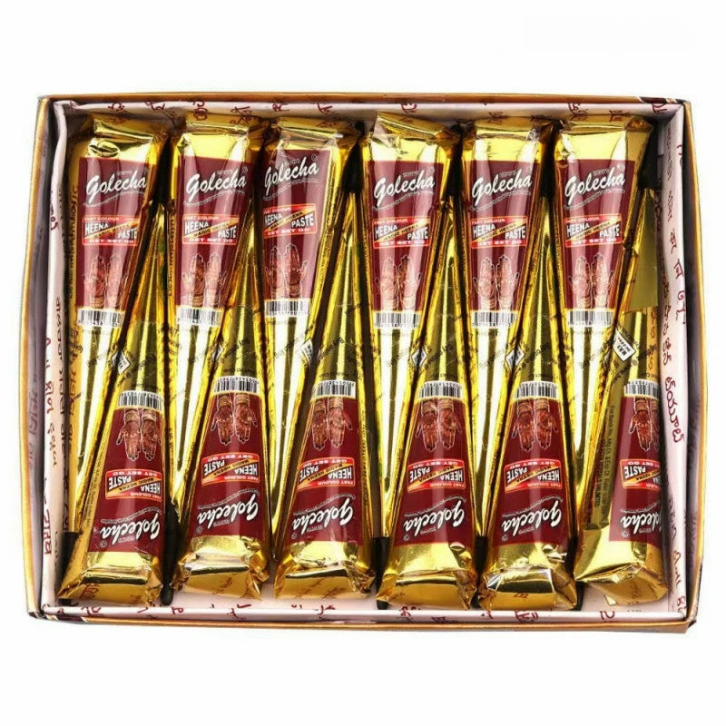 1/3/12pcs henna, brown, black, red, henna, temporary henna ,semi-permanent henna henna art