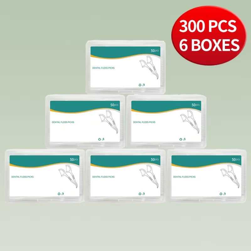 1/2/5/10 Box Portable Disposable Dental Floss Plastic Toothpick High-tension Dental Floss Stick Dental Floss Box ﻿Oral Care