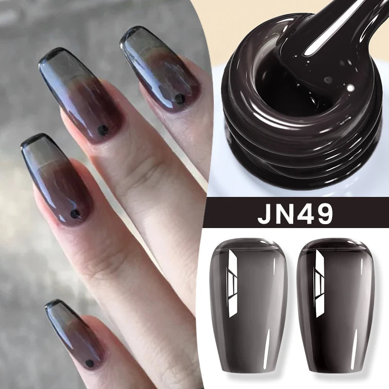 BORN PRETTY 83 Colors 10ml Jelly Nude Gel Nail Polish Autumn Amber Semi Transparent Manicure Soak off UV LED Nails Gel Varnish