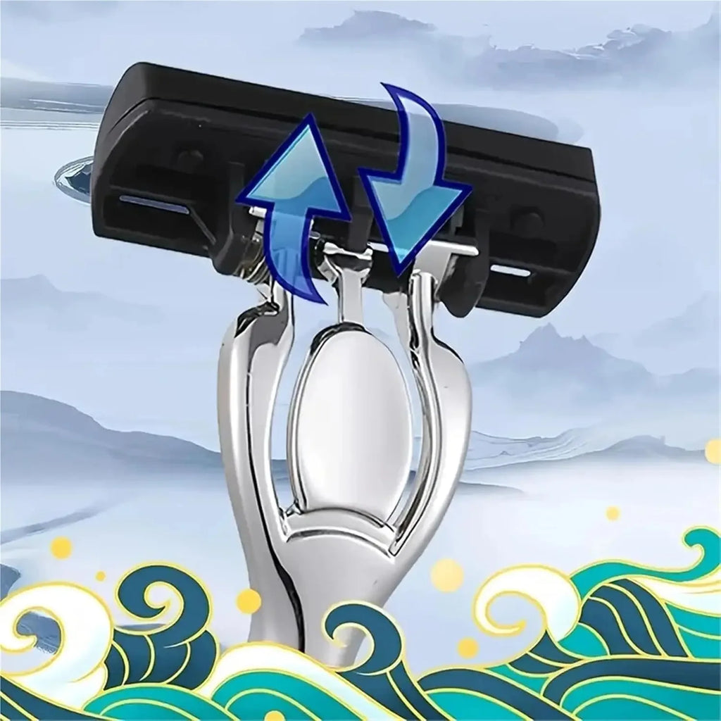 3/6/12 Pcs/ High Quality Man Safety Razor Blade 6 Layer German Stainless Steel Shaving Cartridges Compatible Mach Shaver