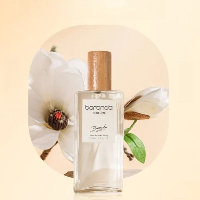35ml Unisex Silver Spring Perfume Long Lasting Light Fresh Elegant Pure Soft Airy Feminine Clean Minimal Luxury Signature Scent