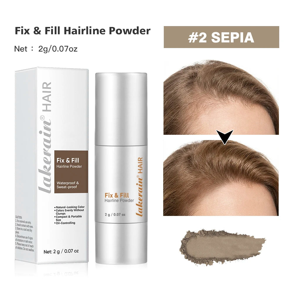 Waterproof Hairline & Root Concealer Pen – Instant Grey Coverage with Easy Blend Powder Stick for Normal Hair