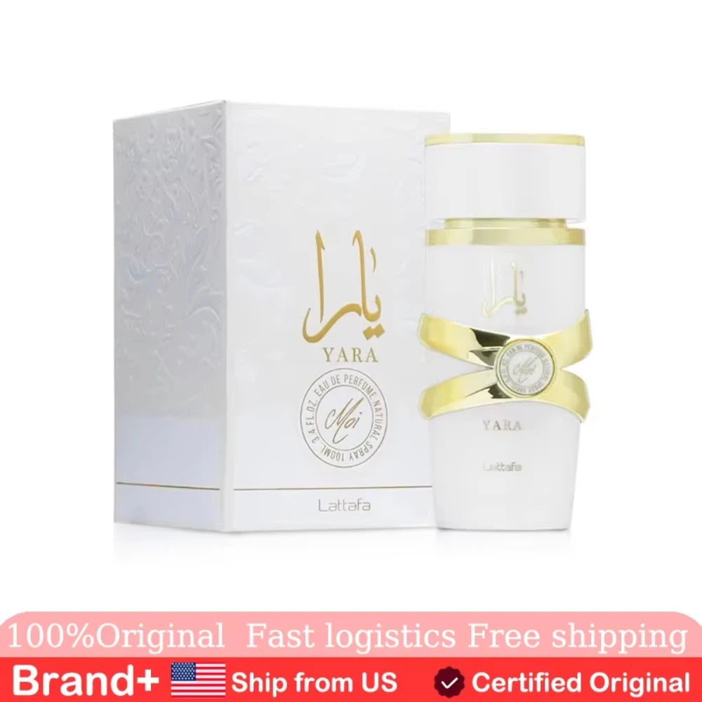 Yara Moi - Floral, Fruity, Gourmand - Eau de Parfum de Larga Duración para Mujeres, 3.40 Onzas / 100 ml