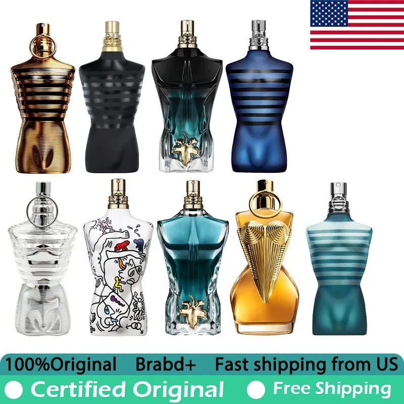 Jean Paul Gaultier Series Le Male Le Eau de Parfum 4.2 Ounce Premium Natural Lasting Oriental Pheromones Cologne French Perfume