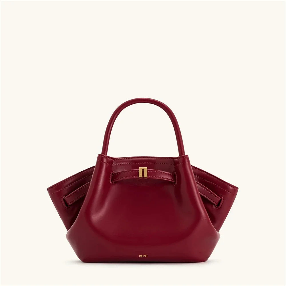 JW PEI Women's Dumpling Bag Large Capacity Tote Handbag, Trendy Shoulder Bag Light Luxury Soft Leather Casual Daily Crossbody
