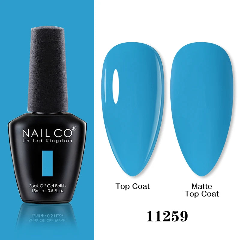 NAILCO 15ml Brown Nails Art Red Color Gel Nail Polish Semi-permanent UV Gel Polish Coffee Manicure Chocolate Hybrid Nail Varnish
