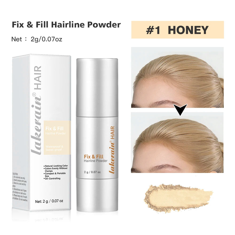 Waterproof Hairline & Root Concealer Pen – Instant Grey Coverage with Easy Blend Powder Stick for Normal Hair