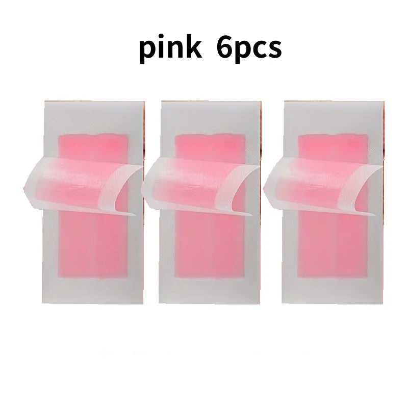 Professional Warning Tapes For Summer Hair Removal, Double Face Cold Warning Paper For Legs, Body, Face,6 Sticks, 10/20 Sticks