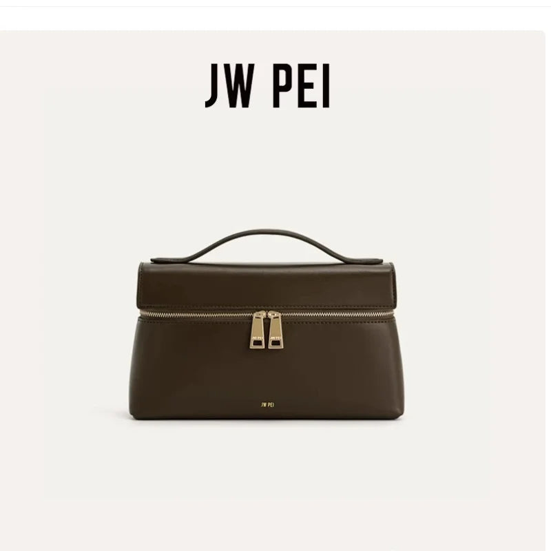 JW PEI Box Bag Thea Shoulder Bag French Women's Bag New Fashion Commuter Handbag Lunch Box Bag