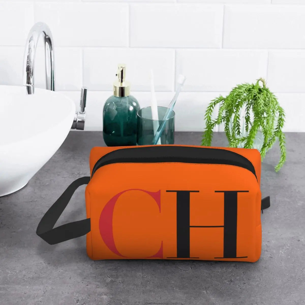 Custom C-carolinas Print Makeup Bag Women Travel Cosmetic Organizer Cute Herreraes Storage Toiletry Bags
