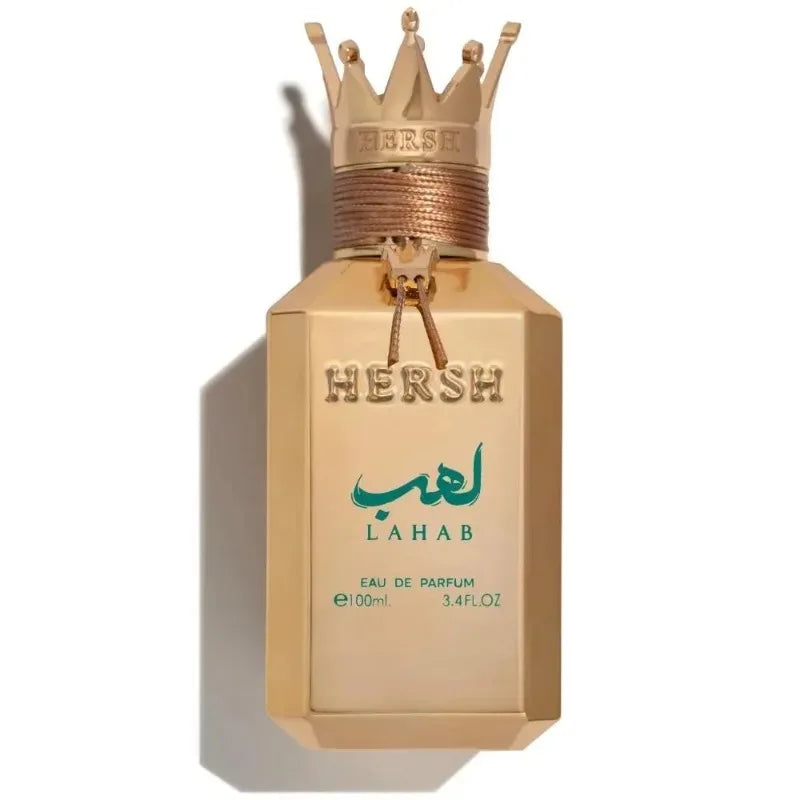 Alezz Oud Hersh Lahab Eau de Parfum Spray 3.4 Ounce Premium Arabian Perfumes Lasting Fresh Aromatic Fragrance Pheromones Perfume
