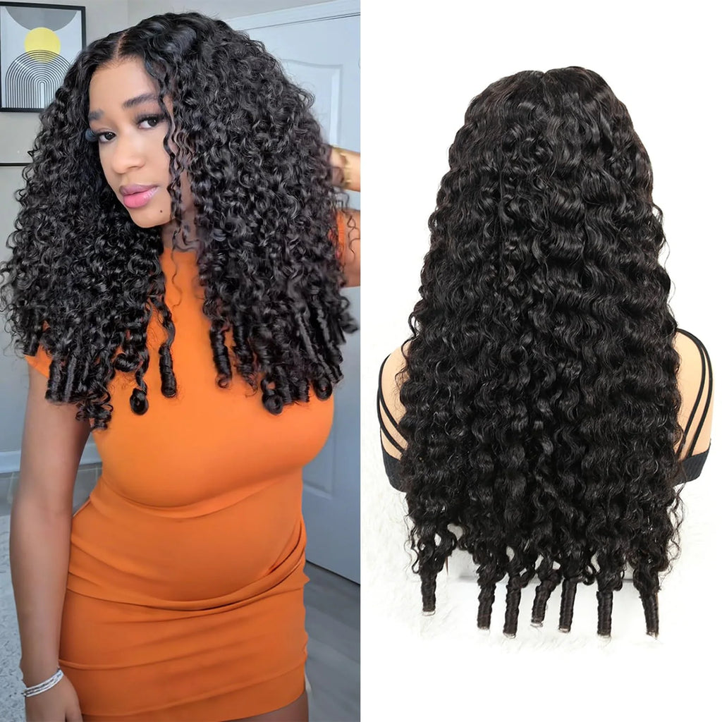 Burmese Curly Human Hair Wigs With Spiral Curls End 13X6 Hd Lace Frontal Wig 250 Density Brazilian Wigs Original Preplucked 40In