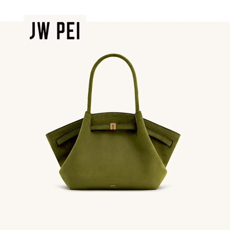 JW PEI HANA Tote Bag Dumpling Bun Women's Shoulder Crossbody Bag High Quality Handheld  Bag Women'sMedium Faux Suede