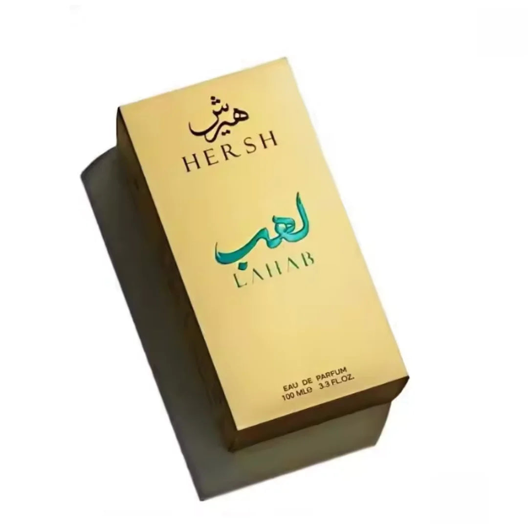 Al Ezz Oud Hersh Lahab Eau de Parfum Spray for Men Blend of Basil Lasting Cologne Luxury Gold Crown Pheromones Perfume 100 ML ﻿