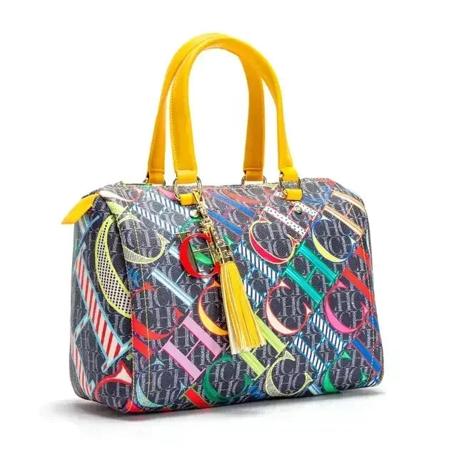 Women's Commuter Crossbody Bag 2025 Spring New Colorful Printed Women's Handbags Monogram Bronze Fashion Luxury Design