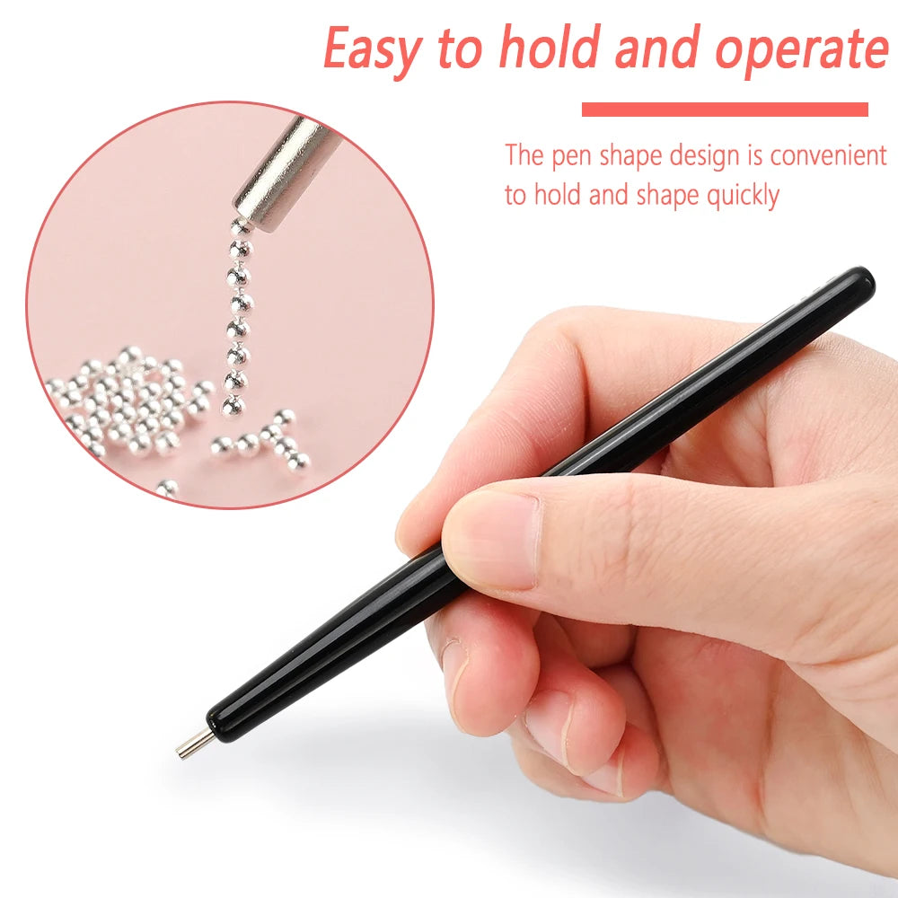1/2Pcs Vortex/lollipop Cat's Eye Nail Magnet Pen Create Water Ripple Swirl Effect Magnetic Stick for Gel Polish Manicure Tools &