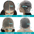 7x6 Gluless Body Wave Human Hair Wigs 13x6 HD Lace Frontal Wigs 40 Inch For Black Women Pre Plucked Loose Wave Lace Frontal Wig