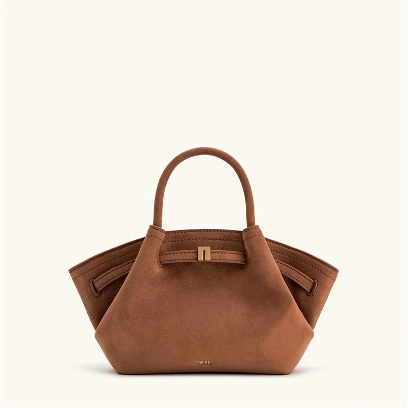 JW PEI Women's Dumpling Bag Large Capacity Tote Handbag, Trendy Shoulder Bag Light Luxury Soft Leather Casual Daily Crossbody